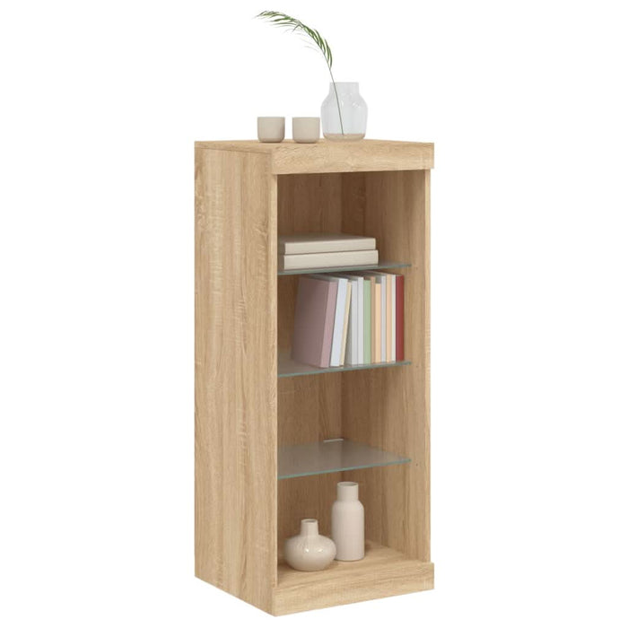 Servantă cu lumini LED, stejar sonoma, 41x37x100 cm - WALTI WALTI