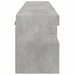 Comode TV de perete cu lumini LED 2 buc. gri beton 60x30x40 cm - WALTI WALTI