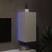 Comodă TV de perete cu lumini LED, alb, 30,5x35x70 cm - WALTI WALTI