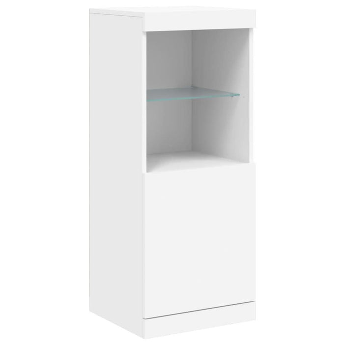Servantă cu lumini LED, alb, 162x37x100 cm - WALTI WALTI
