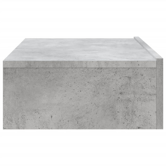 Comodă TV cu lumini LED, gri beton, 60x35x15,5 cm - WALTI WALTI