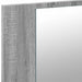 Dulap de baie cu oglindă și LED, gri sonoma, 80x12x45 cm, acril - WALTI WALTI