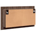Dulap de baie cu oglindă și LED stejar maro, 80x12x45 cm, acril - WALTI WALTI