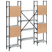 Bibliotecă, gri sonoma, 155,5x24x166,5 cm, lemn prelucrat - WALTI WALTI
