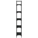 Bibliotecă 5 niveluri, negru, 60,5x24x166,5 cm, lemn prelucrat - WALTI WALTI
