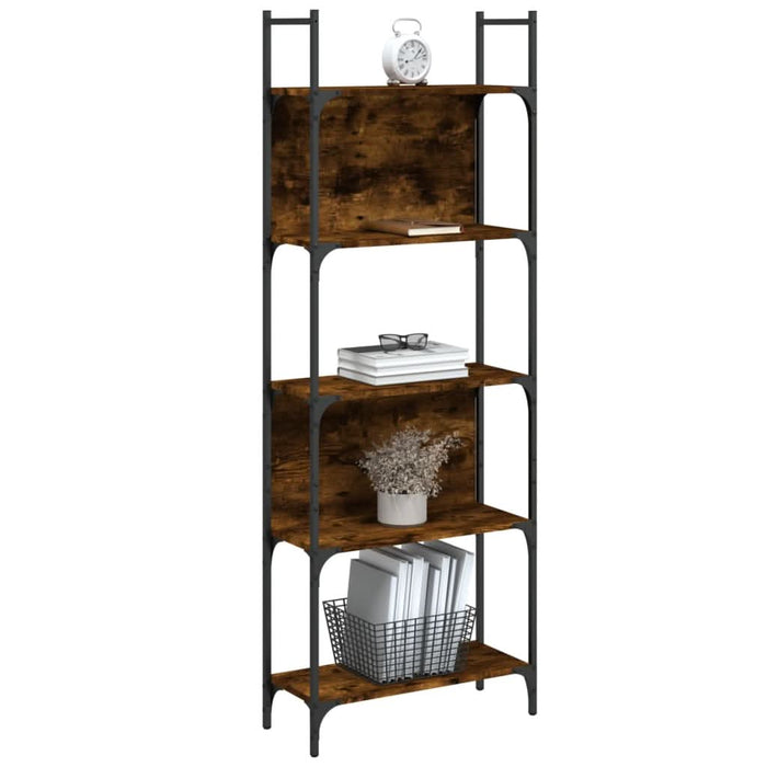 Bibliotecă 5 niveluri, stejar fumuriu, 60,5x24x166,5 cm - WALTI WALTI