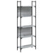 Bibliotecă 5 niveluri, gri sonoma, 60,5x24x166,5 cm - WALTI WALTI