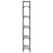 Bibliotecă 5 niveluri, gri sonoma, 60,5x24x166,5 cm - WALTI WALTI