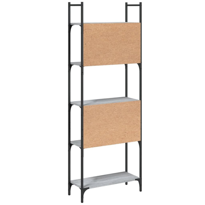 Bibliotecă 5 niveluri, gri sonoma, 60,5x24x166,5 cm - WALTI WALTI