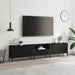 Comodă TV cu sertar, negru, 200x25x44 cm, lemn prelucrat - WALTI WALTI
