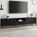 Comodă TV cu sertar, negru, 200x25x44 cm, lemn prelucrat - WALTI WALTI