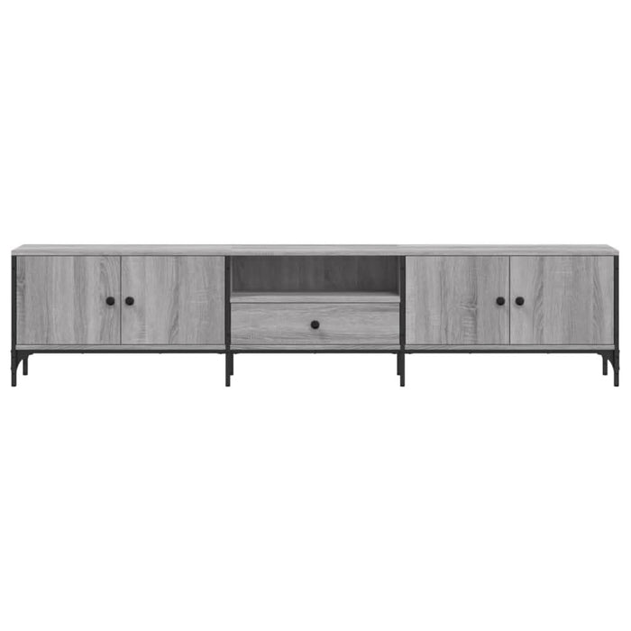 Comodă TV cu sertar, gri sonoma, 200x25x44 cm, lemn prelucrat - WALTI WALTI