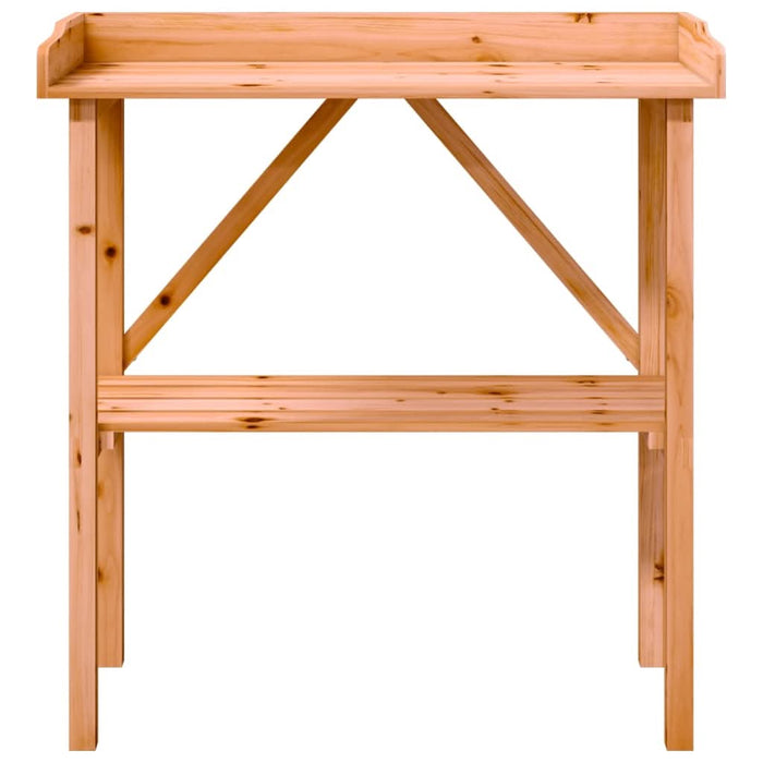 Masă de plante cu raft, maro, 78x38x82,5 cm, lemn masiv de brad - WALTI WALTI