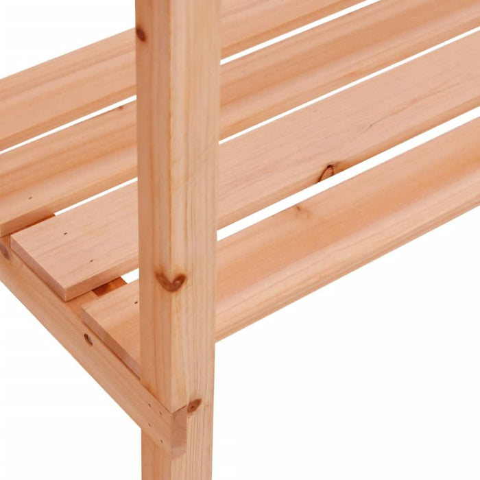 Masă de plante cu raft, maro, 78x38x82,5 cm, lemn masiv de brad - WALTI WALTI