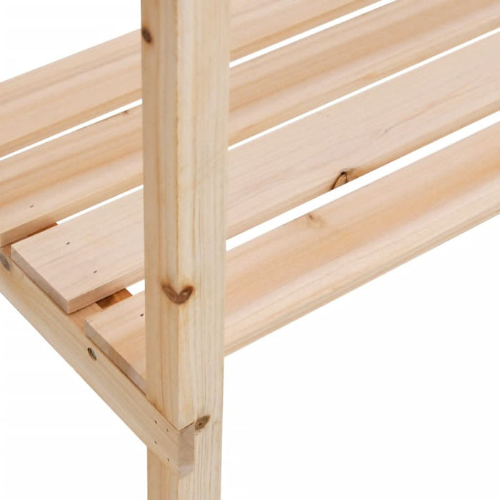 Masă de plante cu raft, 78x38x82,5 cm, lemn masiv de brad - WALTI WALTI