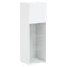 Comode TV de perete cu lumini LED, 4 piese, alb - WALTI WALTI